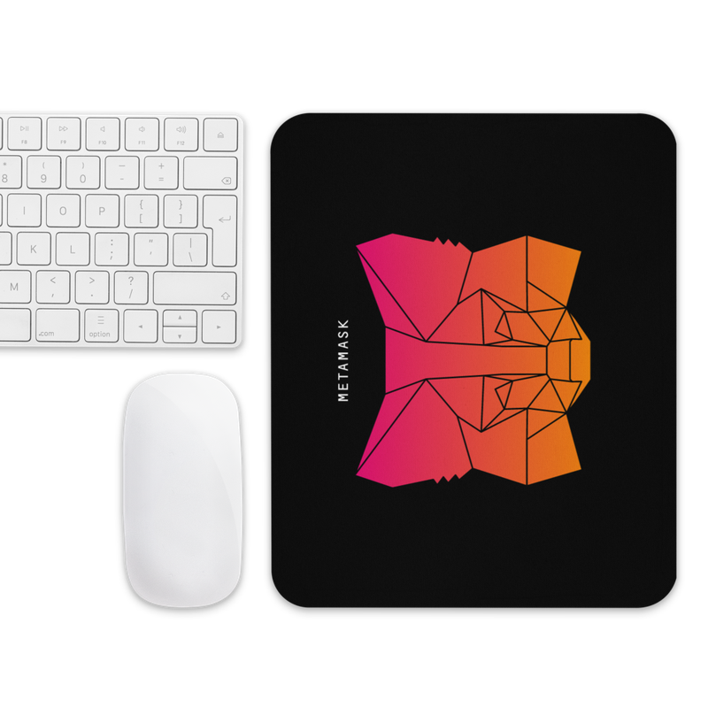mouse pad white front 6232748a05343 - MetaMask Fox Gradient Mouse Pad