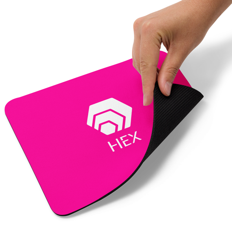 mouse pad white product details 6231f0dbe7ad9 - HEX Deep Pink Mouse Pad