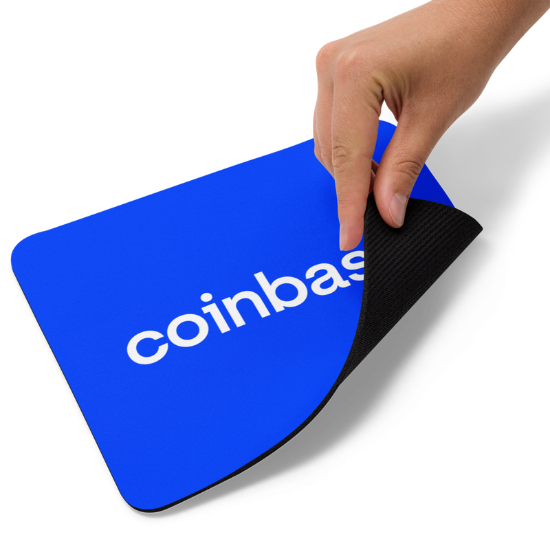mouse pad white product details 62320952c7695 - Coinbase Blue Mouse Pad