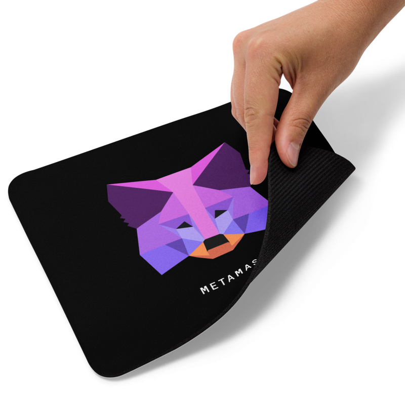 mouse pad white product details 62326b72935a9 - MetaMask Purple Fox Mouse Pad
