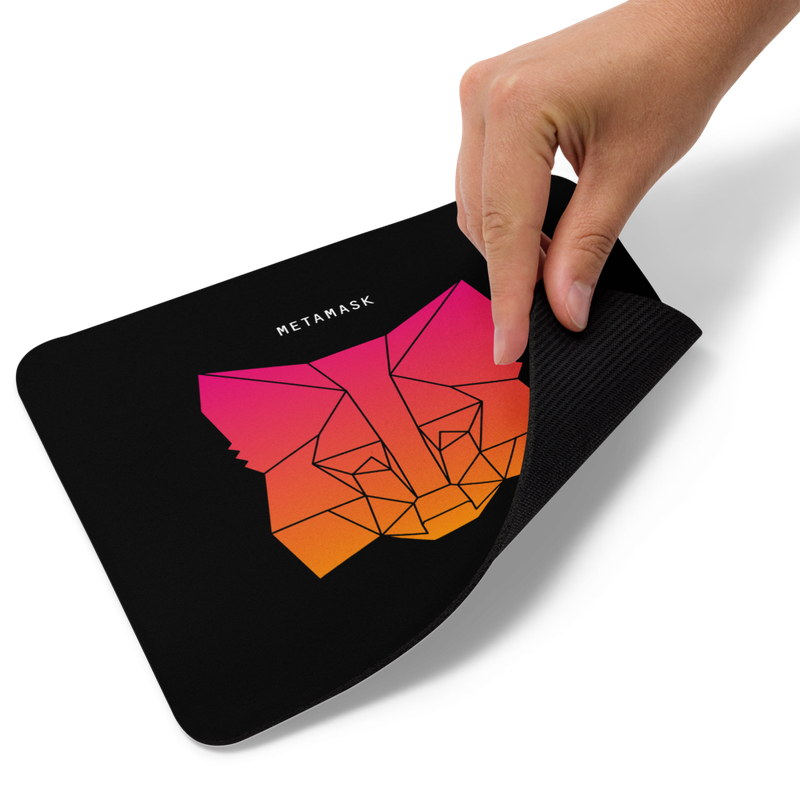 mouse pad white product details 6232748a053f6 - MetaMask Fox Gradient Mouse Pad