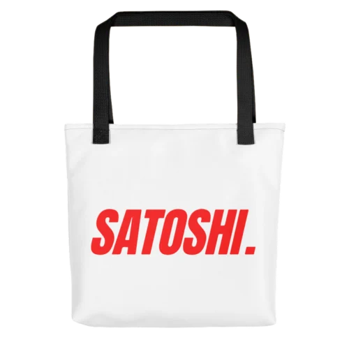 Satoshi (RED) Tote Bag