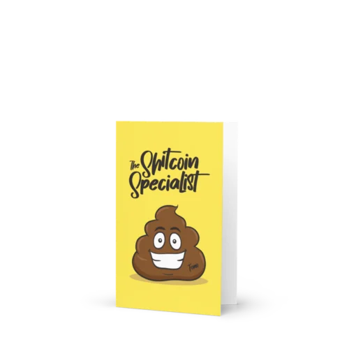 Shitcoin Specialist Greeting Card