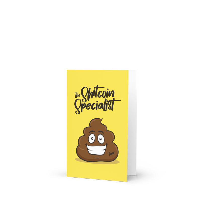 Shitcoin Specialist Greeting Card