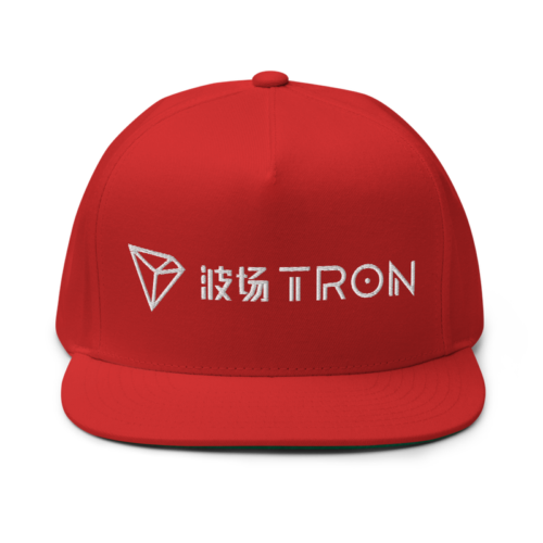 TRON (TRX) CN-EN Logo (RED) Snapback Hat