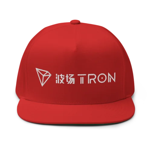 TRON (TRX) CN-EN Logo (RED) Snapback Hat