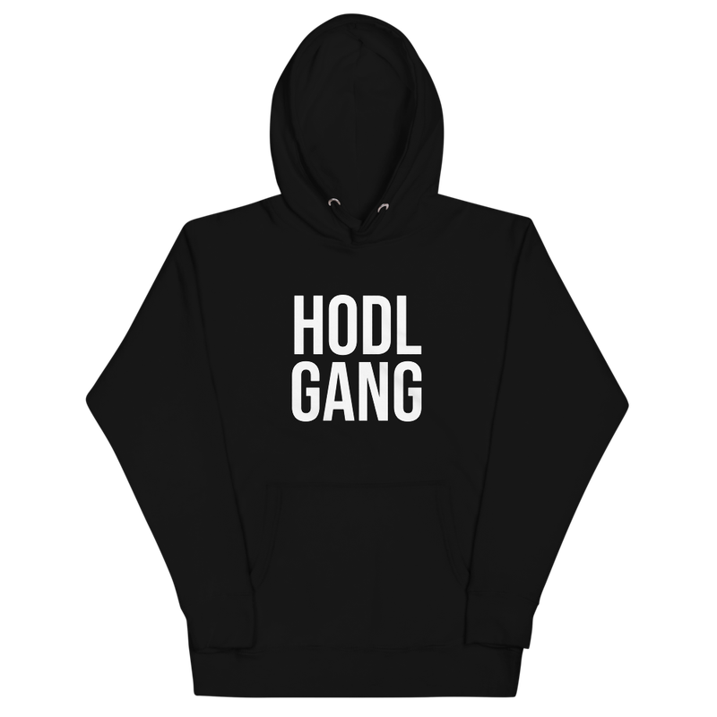 unisex premium hoodie black front 622d05934b935 - HODL GANG Hoodie