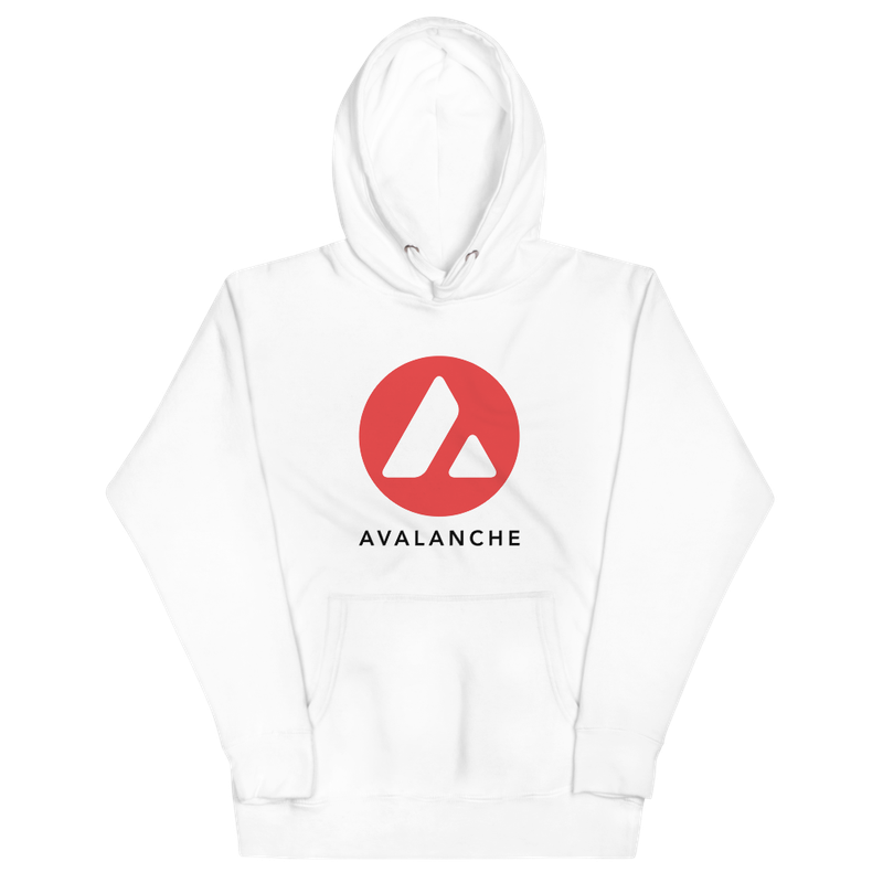 unisex premium hoodie white front 6231d9375adeb - Avalanche Large Logo Hoodie
