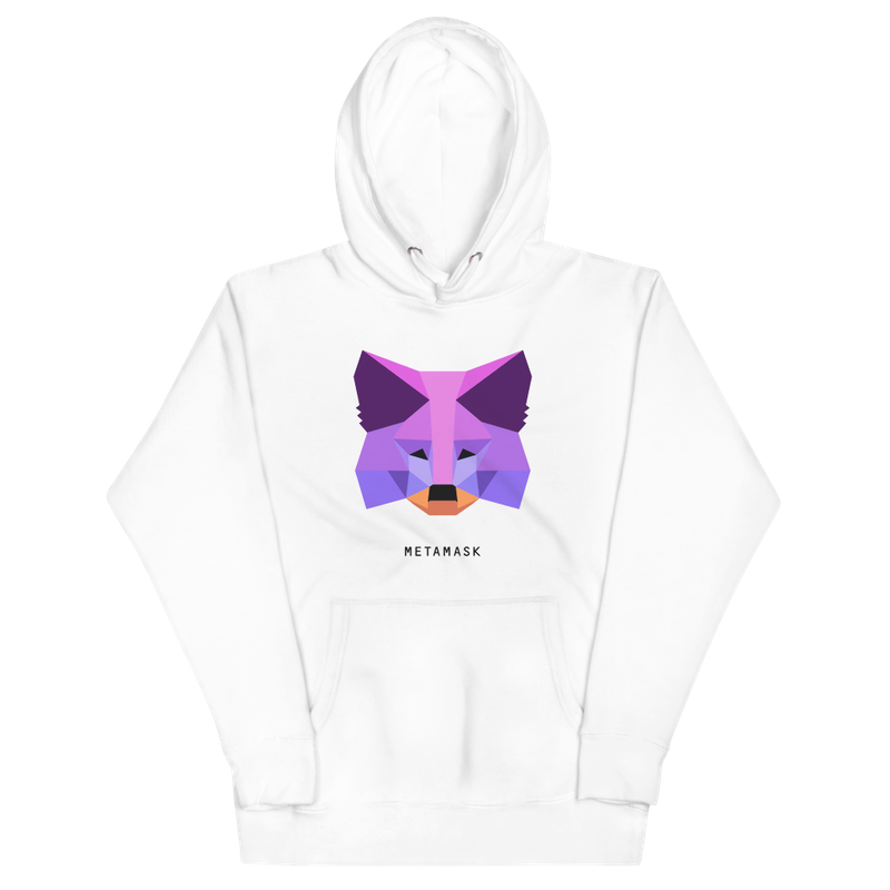 unisex premium hoodie white front 6232687ce3e77 - MetaMask Purple Fox Hoodie