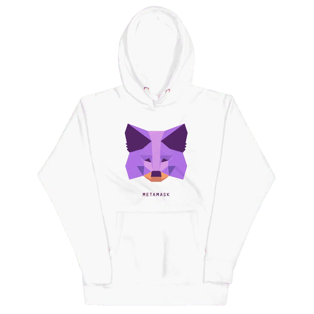 unisex premium hoodie white front 6232687ce3e77 - MetaMask Purple Fox Hoodie