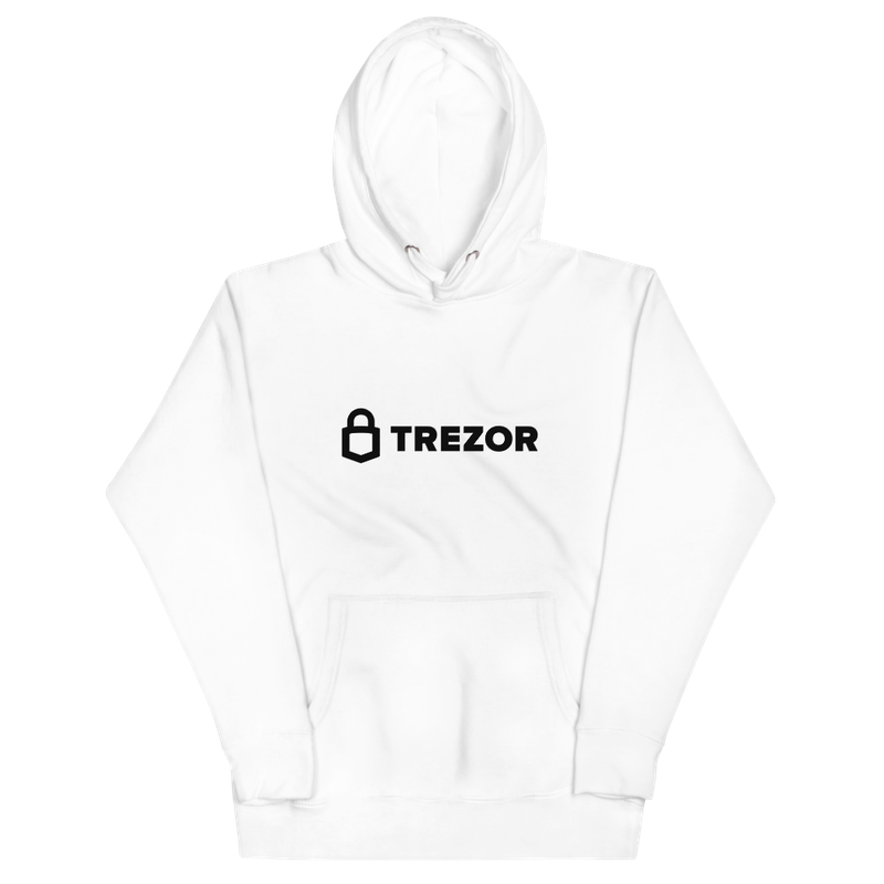 unisex premium hoodie white front 6245f7d929e25 - Trezor Hoodie