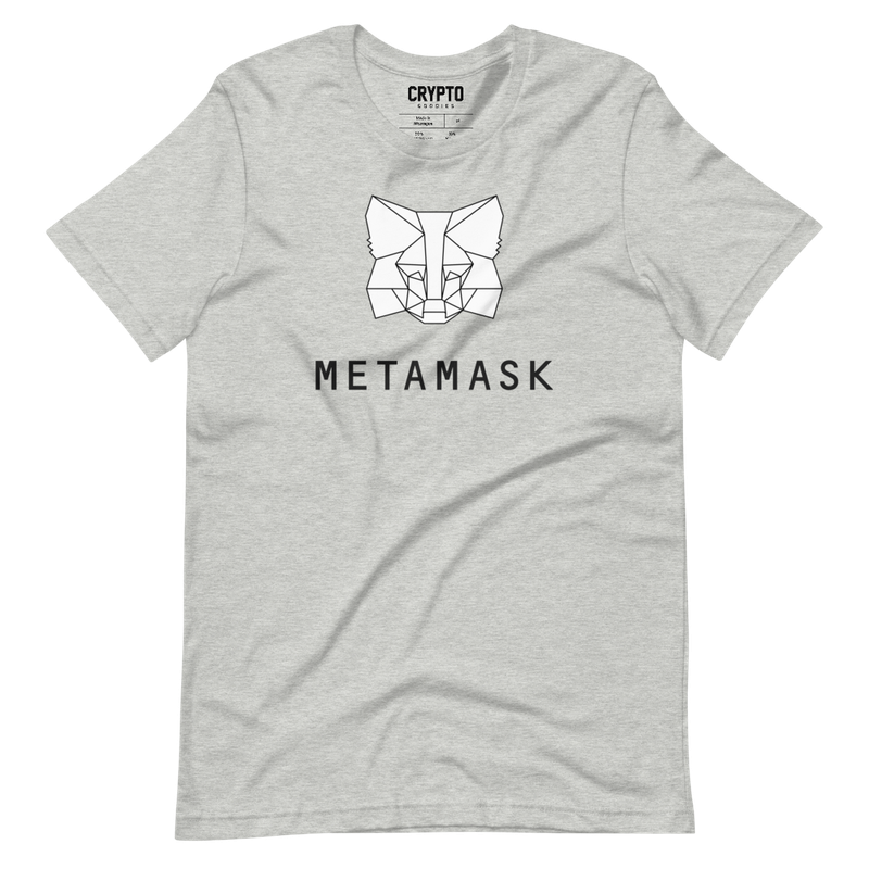 unisex staple t shirt athletic heather front 62325d9243a30 - MetaMask Fox Black Outline T-shirt