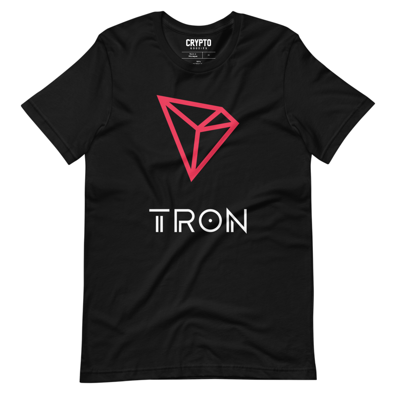 unisex staple t shirt black front 62266e171f608 - Tron (TRX) Large Logo T-Shirt