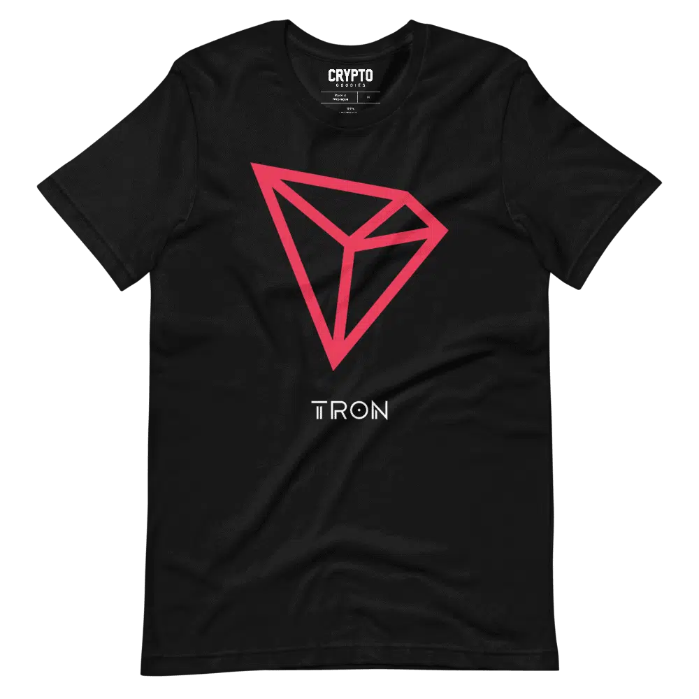 unisex staple t shirt black front 622675987b8b6 - TRON (TRX) Logo T-Shirt