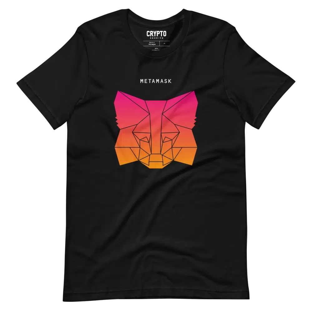 unisex staple t shirt black front 623273427347a - MetaMask Fox Gradient T-shirt