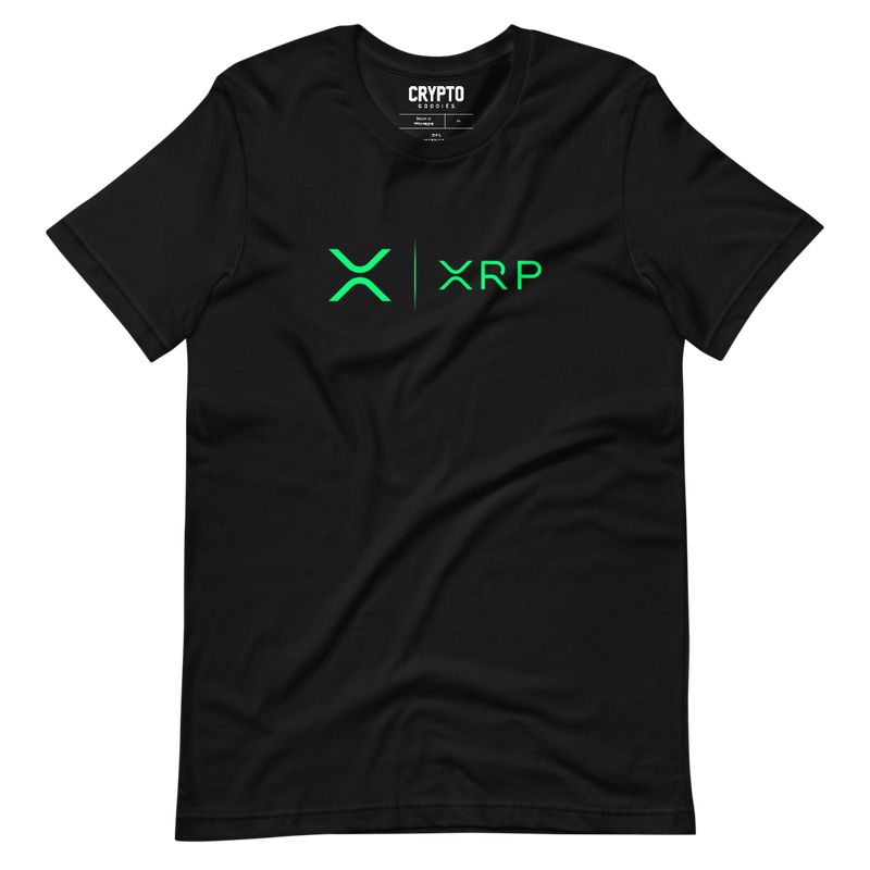 unisex staple t shirt black front 623a39bdb57f9 - XRP x Ripple Bright Green Logo T-Shirt