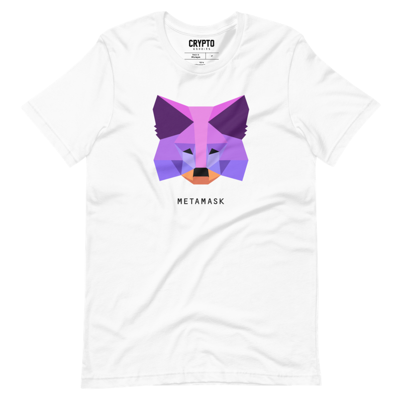 unisex staple t shirt white front 623267a67b918 - MetaMask Purple Fox T-shirt
