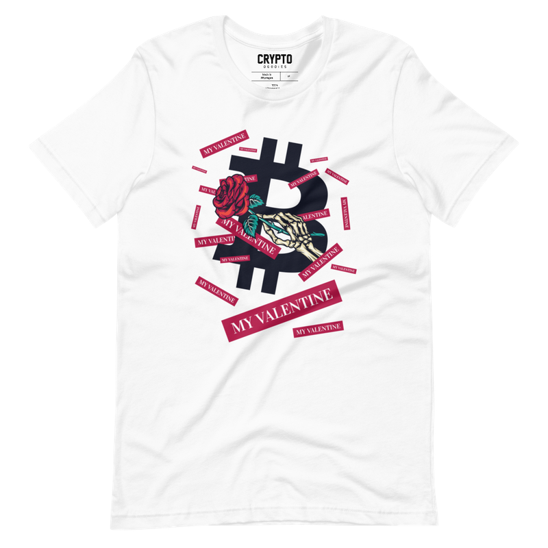 unisex staple t shirt white front 62362d5cd4f49 - Bitcoin - Be My Valentine T-Shirt
