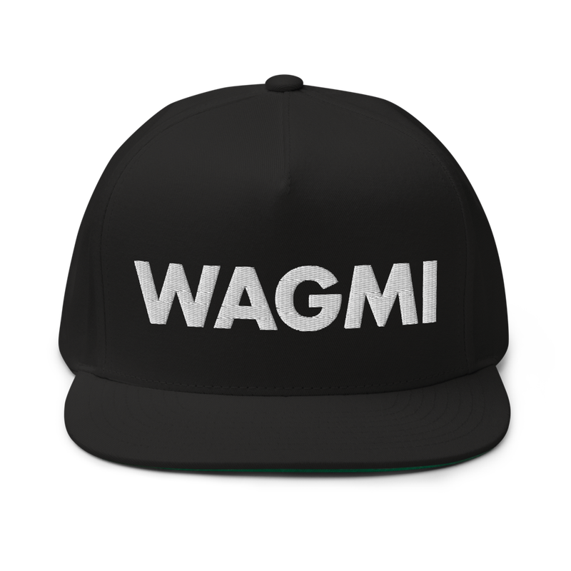 WAGMI (We All Gonna Make It) Flat Bill Cap