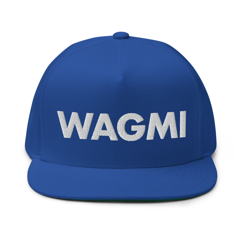 WAGMI (We All Gonna Make It) Flat Bill Cap