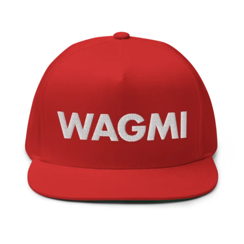 WAGMI (We All Gonna Make It) Flat Bill Cap