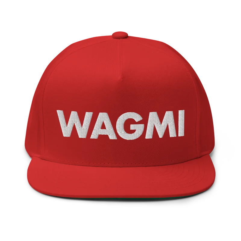 WAGMI (We All Gonna Make It) Flat Bill Cap