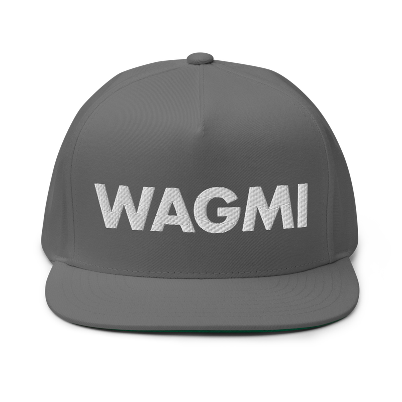WAGMI (We All Gonna Make It) Flat Bill Cap