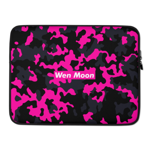 Wen Moon Pink Camouflage Laptop Sleeve