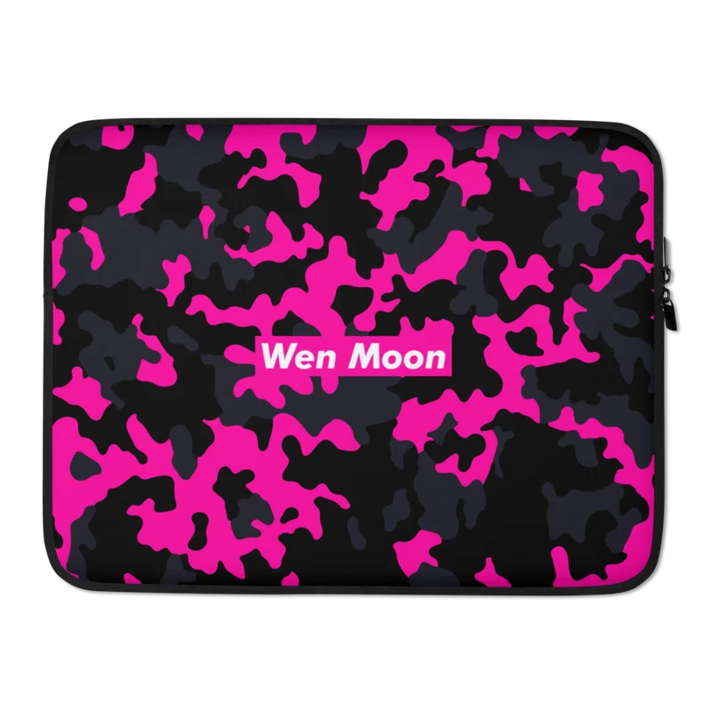 Wen Moon Pink Camouflage Laptop Sleeve