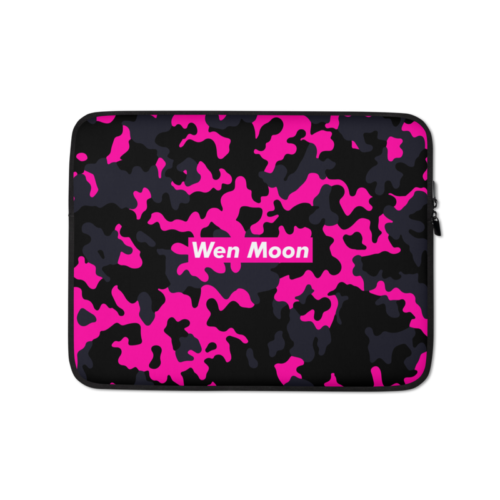 Wen Moon Pink Camouflage Laptop Sleeve
