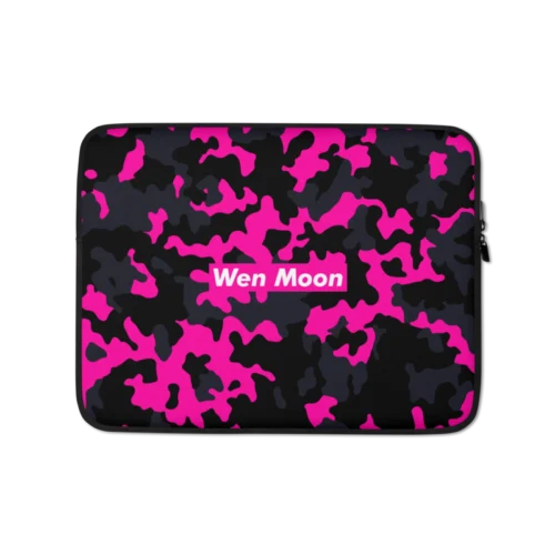 Wen Moon Pink Camouflage Laptop Sleeve