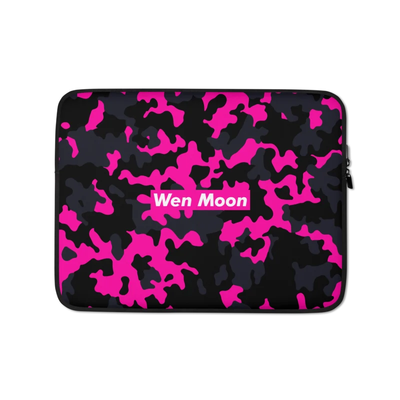 Wen Moon Pink Camouflage Laptop Sleeve