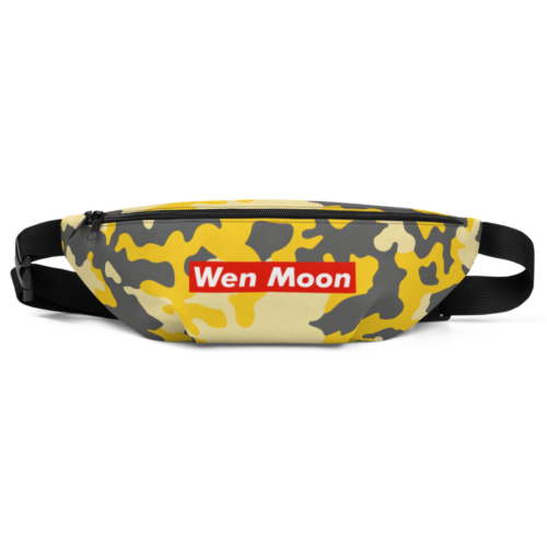 Wen Moon Yellow Camouflage Fanny Pack