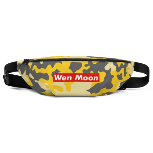 Wen Moon Yellow Camouflage Fanny Pack