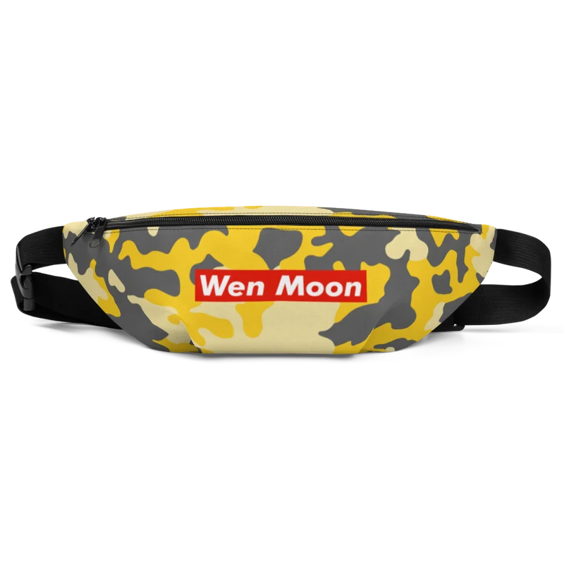 Wen Moon Yellow Camouflage Fanny Pack