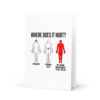 Where Does It Hurt Meme Greeting Card
