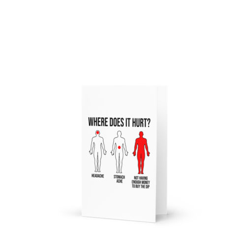 Where Does It Hurt Meme Greeting Card