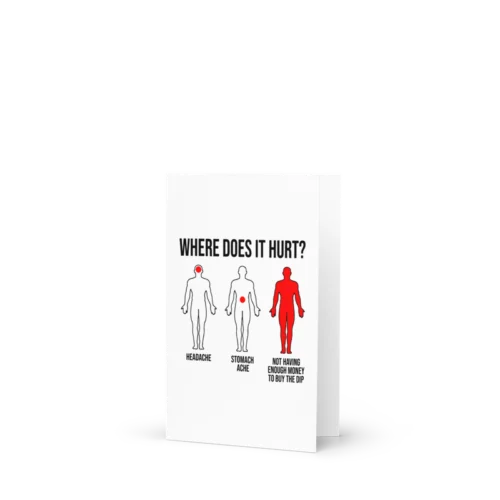 Where Does It Hurt Meme Greeting Card