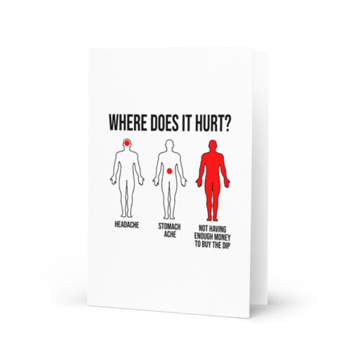 Where Does It Hurt Meme Greeting Card
