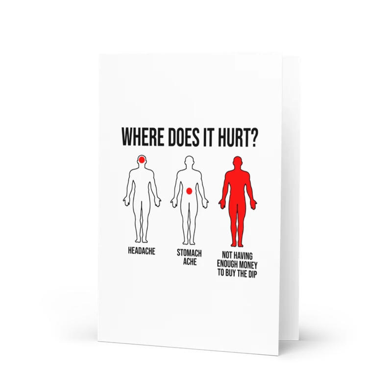 Where Does It Hurt Meme Greeting Card