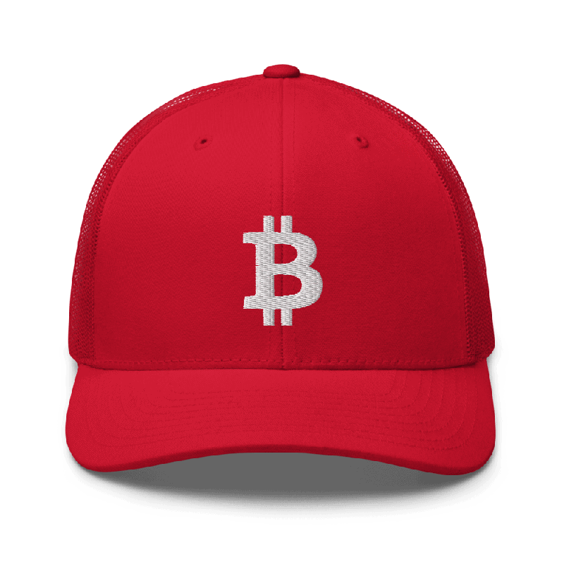 Bitcoin 3D Logo Trucker Cap