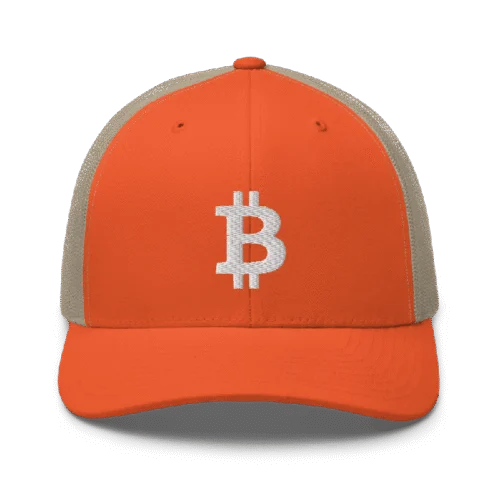 Bitcoin 3D Logo Trucker Cap