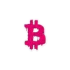 Bitcoin Pink Grime Sticker