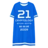 Bitcoin x Cryptology Blue T-Shirt Dress