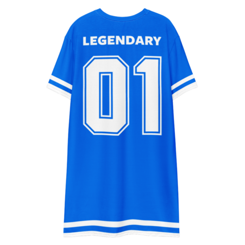Bitcoin x Cryptology Blue T-Shirt Dress