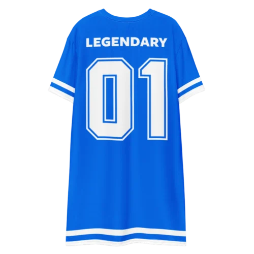 Bitcoin x Cryptology Blue T-Shirt Dress