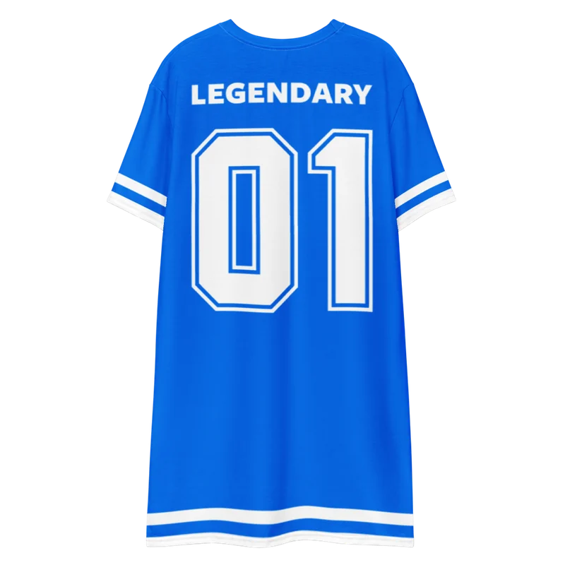 Bitcoin x Cryptology Blue T-Shirt Dress
