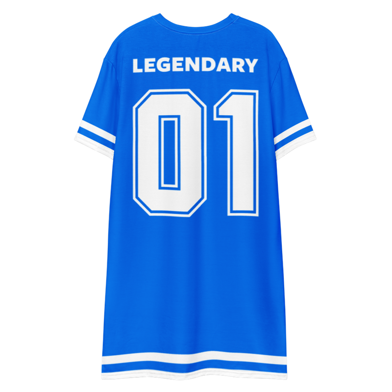 Bitcoin x Cryptology Blue T-Shirt Dress