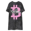 Crypto Girl x Astronaut Riding Whale T-Shirt Dress
