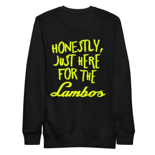 Crypto Goodies Here for the Lambos Sweatshirt